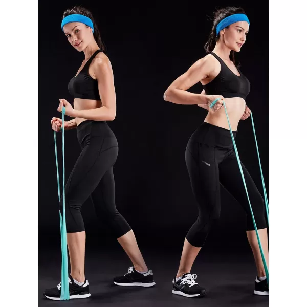 NELEUS Women's Tummy Control High Waist Capri Running Leggings Yoga Pants with Pocket