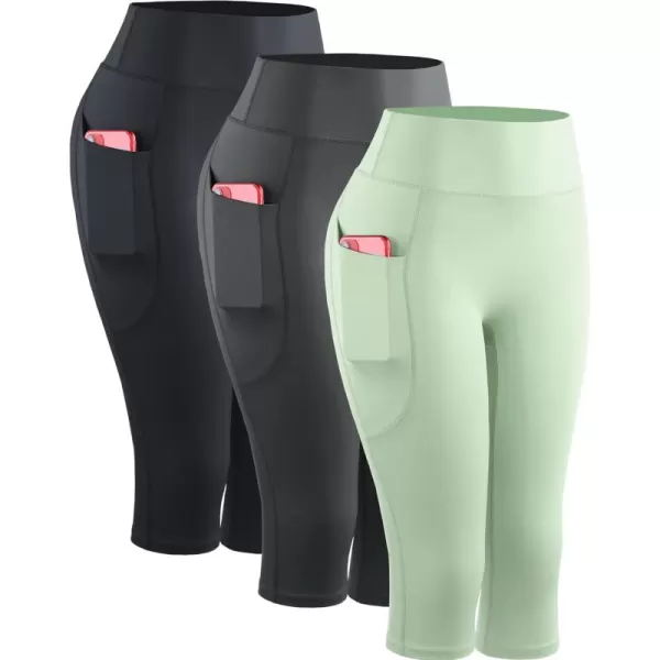 9120 Black/Grey/Light Green,3 Pack