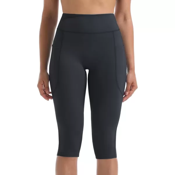 NELEUS Women's Tummy Control High Waist Capri Running Leggings Yoga Pants with Pocket