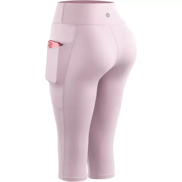NELEUS Women's Tummy Control High Waist Capri Running Leggings Yoga Pants with Pocket