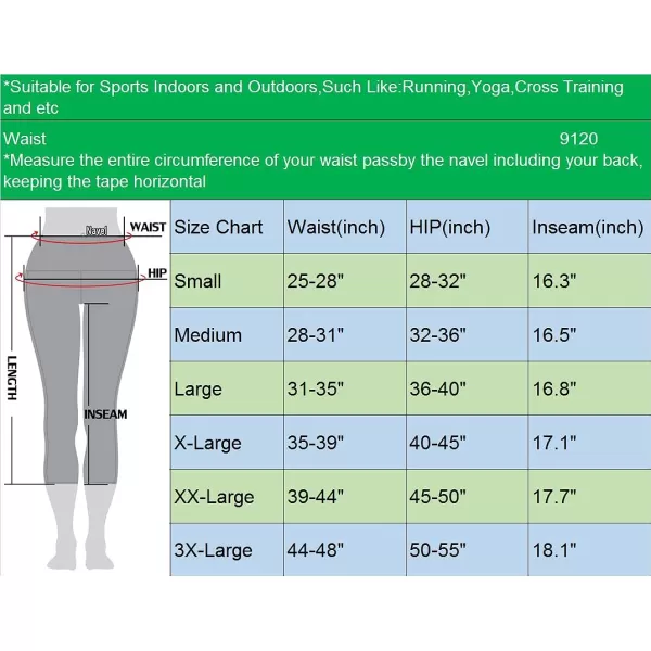 NELEUS Women's Tummy Control High Waist Capri Running Leggings Yoga Pants with Pocket