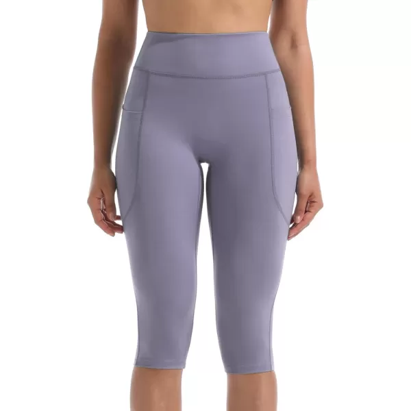 NELEUS Women's Tummy Control High Waist Capri Running Leggings Yoga Pants with Pocket