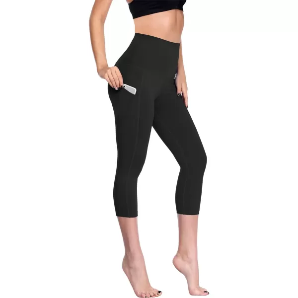 NELEUS Women's Tummy Control High Waist Capri Running Leggings Yoga Pants with Pocket