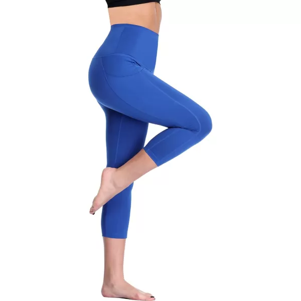 NELEUS Women's Tummy Control High Waist Capri Running Leggings Yoga Pants with Pocket