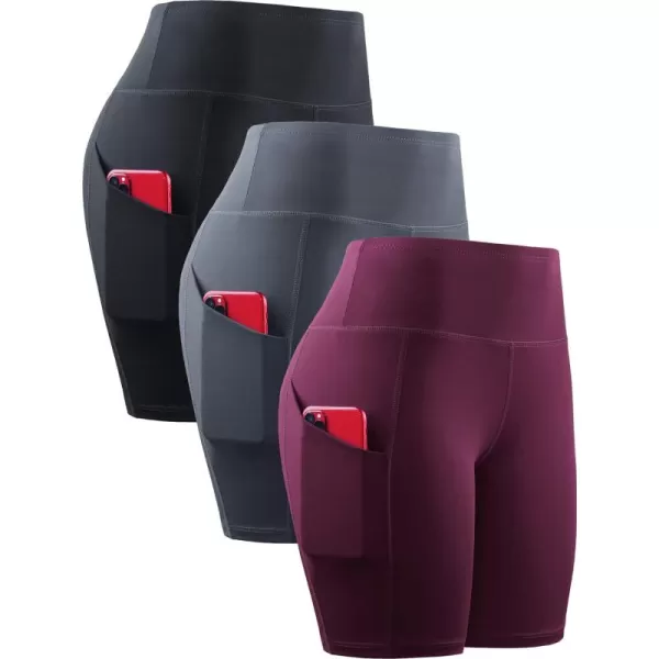 1010 Black/Grey/Dark Red,3 Pack