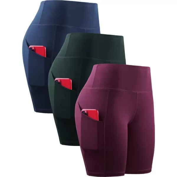 1010 Dark Red/Navy/Dark Green,3 Pack