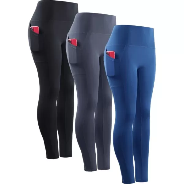 9048# 3 Pack,black/Grey/Denim Blue