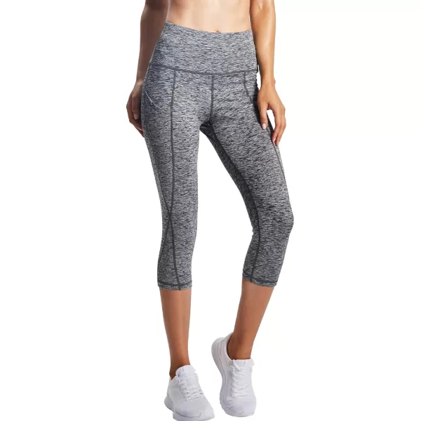NELEUS Women's Yoga Running Capris Tummy Control High Waist Workout Pants