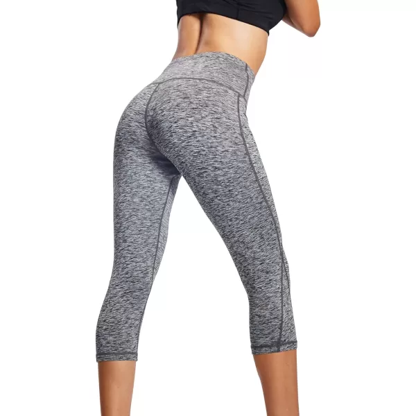 NELEUS Women's Yoga Running Capris Tummy Control High Waist Workout Pants
