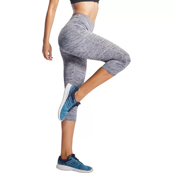 NELEUS Women's Yoga Running Capris Tummy Control High Waist Workout Pants