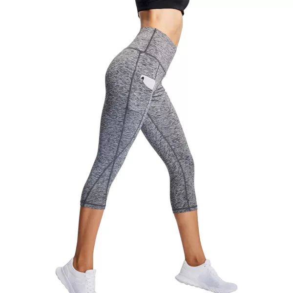NELEUS Women's Yoga Running Capris Tummy Control High Waist Workout Pants