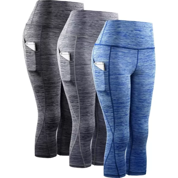 9034 Black/Grey/Blue,3 Pack