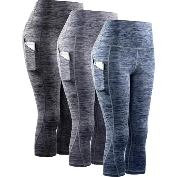 9034 Black/Grey/Navy Blue,3 Pack