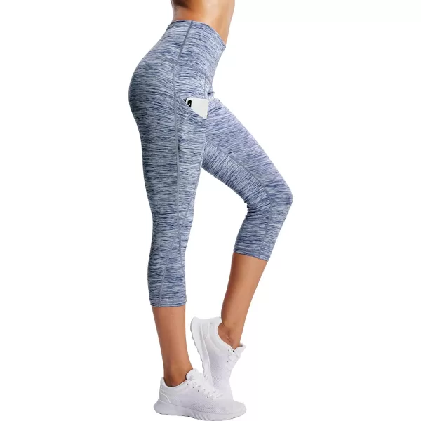 NELEUS Women's Yoga Running Capris Tummy Control High Waist Workout Pants