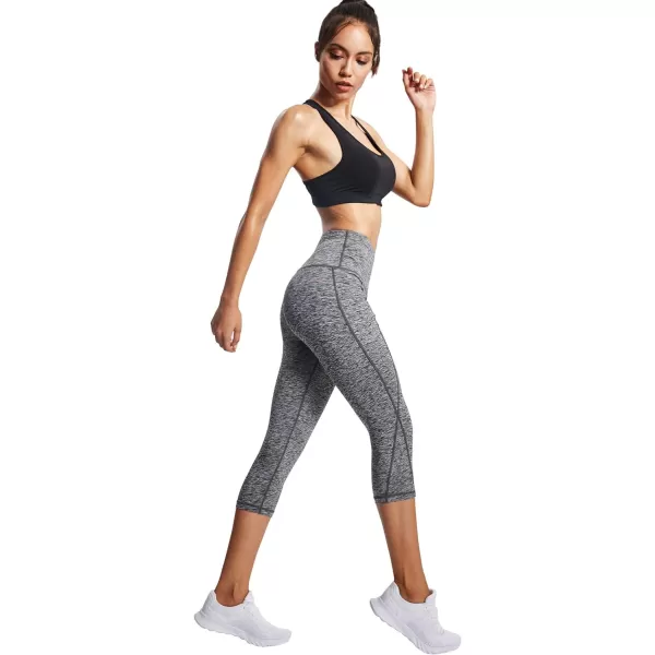 NELEUS Women's Yoga Running Capris Tummy Control High Waist Workout Pants