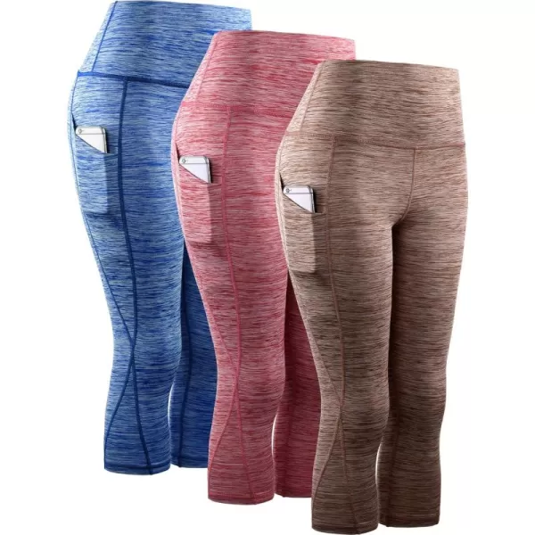 9034 Blue/Red/Brown,3 Pack