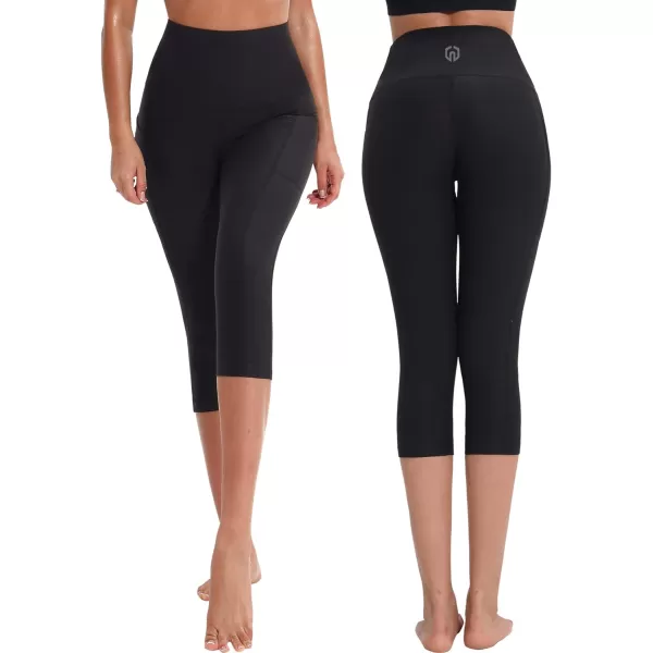 NELEUS Women's Yoga Running Capris Tummy Control High Waist Workout Pants
