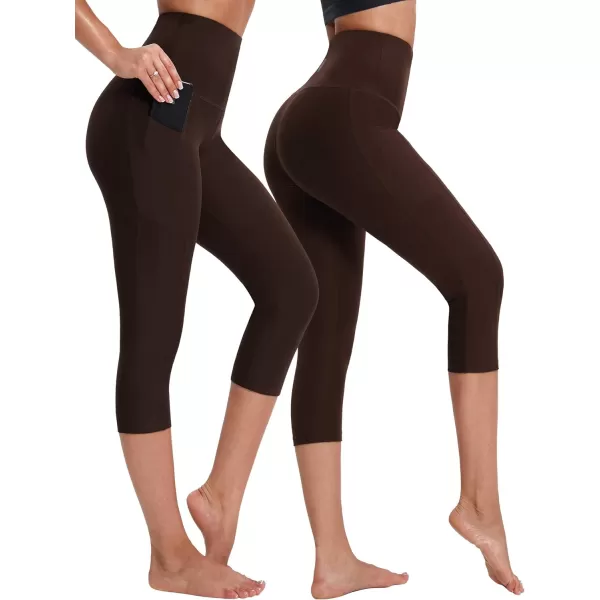 NELEUS Women's Yoga Running Capris Tummy Control High Waist Workout Pants