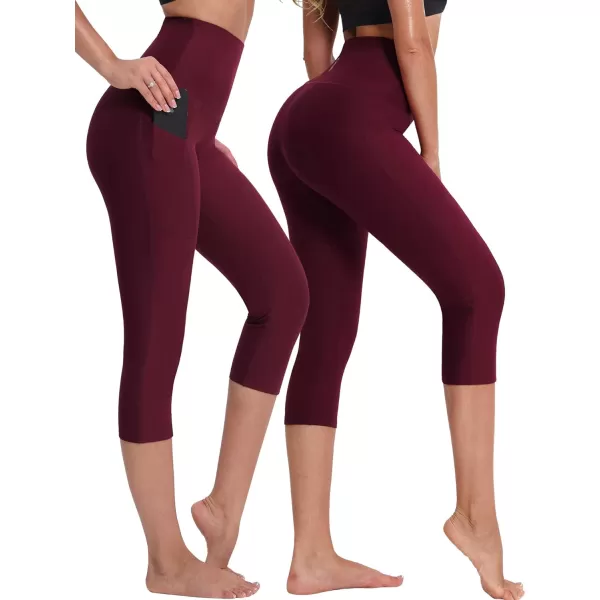 NELEUS Women's Yoga Running Capris Tummy Control High Waist Workout Pants