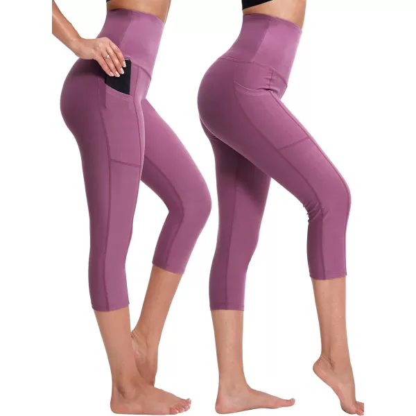 NELEUS Women's Yoga Running Capris Tummy Control High Waist Workout Pants