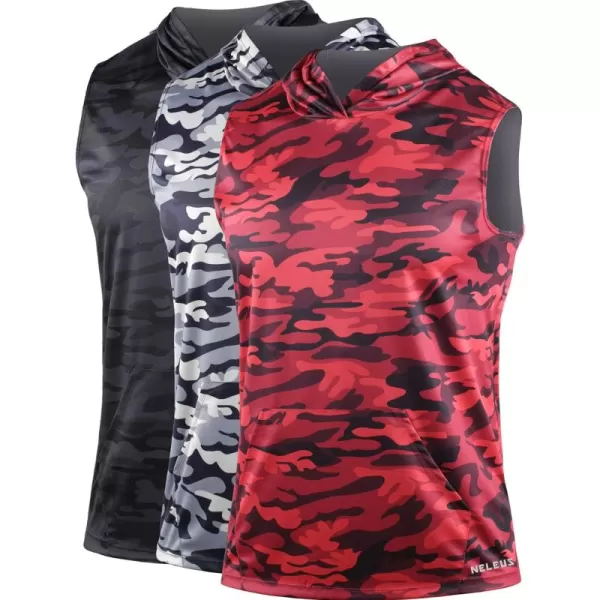 5121 Black/Grey/Red, 3 Pack