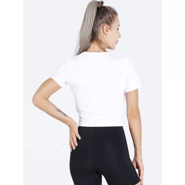 Neleus Women's Running Crop Tank Tops Dry Fit Workout Athletic Shirts Pack of 3