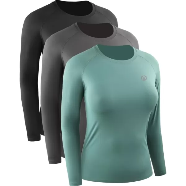 8024 Black/Grey/Blackish Green,3 Pack