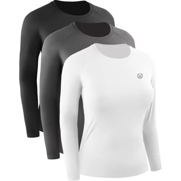 8024 Black/Grey/White,3 Pack