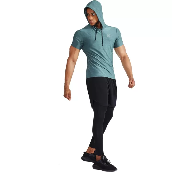 NELEUS Men's Dry Fit Performance Athletic Shirt with Hoods