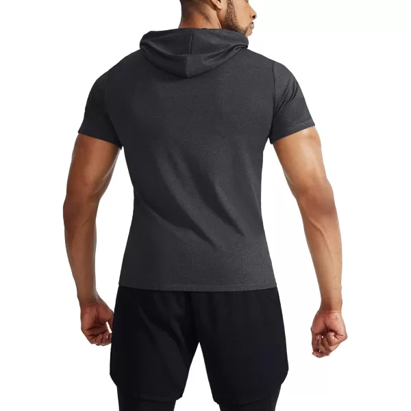 NELEUS Men's Dry Fit Performance Athletic Shirt with Hoods)