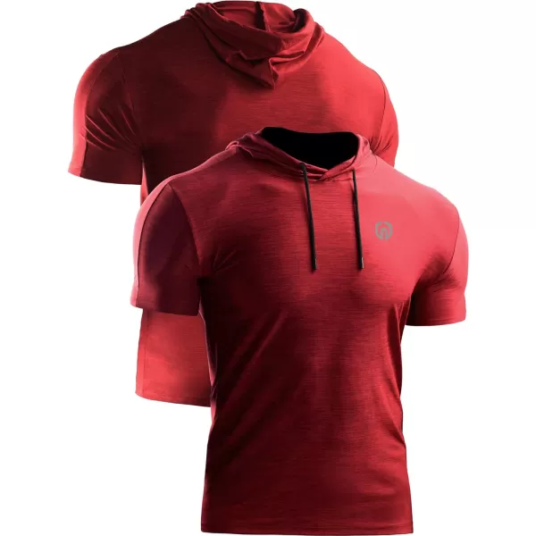 NELEUS Men's Dry Fit Performance Athletic Shirt with Hoods