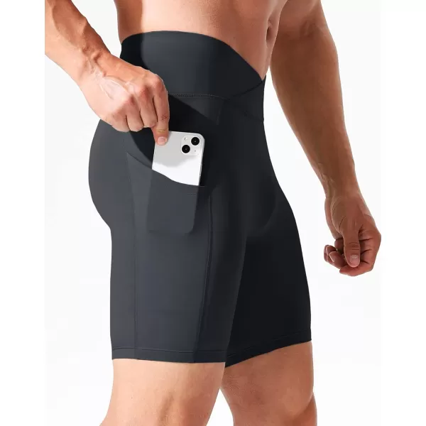NELEUS Men's Compression Short with Pocket Dry Fit Yoga Running Shorts Pack of 3