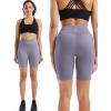 imageNELEUS Womens 3 Pack Biker Shorts High Waist Running Yoga Shorts with Pockets9115 BlackGreyPurple  3 Pack