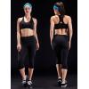 imageNELEUS Womens Tummy Control High Waist Capri Running Leggings Yoga Pants with Pocket9027 BlackBlack 2 Pack