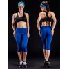 imageNELEUS Womens Tummy Control High Waist Capri Running Leggings Yoga Pants with Pocket9027 BurgundyBlueRose Red 3 Pack