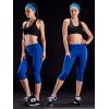 imageNELEUS Womens Tummy Control High Waist Capri Running Leggings Yoga Pants with Pocket9027 BurgundyBlueRose Red 3 Pack
