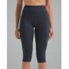imageNELEUS Womens Tummy Control High Waist Capri Running Leggings Yoga Pants with Pocket9120 BlackGreyLight Blue 3 Pack