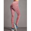 imageNELEUS Womens Yoga Pant Tummy Control High Waist Running Leggings with Pocket9033 Yoga Pant 2 Pack Black red