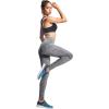 imageNELEUS Womens Yoga Pant Tummy Control High Waist Running Leggings with Pocket9033 Yoga Pant 3 Pack Black grey blue
