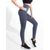 imageNELEUS Womens Yoga Pant Tummy Control High Waist Running Leggings with Pocket9048 3 Pack blackGreyDenim Blue