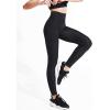 imageNELEUS Womens Yoga Pant Tummy Control High Waist Running Leggings with Pocket9048 3 Pack blackGreyNavy Blue