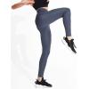 imageNELEUS Womens Yoga Pant Tummy Control High Waist Running Leggings with Pocket9048 3 Pack blackGreyNavy Blue
