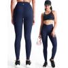 imageNELEUS Womens Yoga Pant Tummy Control High Waist Running Leggings with Pocket9124 BlackGreyDark Navy 3 Pack