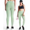 imageNELEUS Womens Yoga Pant Tummy Control High Waist Running Leggings with Pocket9124 BlackGreyLight Green 3 Pack