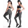 imageNELEUS Womens Yoga Pant Tummy Control High Waist Running Leggings with Pocket9124 BlackGreyLight Green 3 Pack