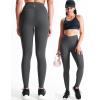 imageNELEUS Womens Yoga Pant Tummy Control High Waist Running Leggings with Pocket9124 BlackGreyRed 3 Pack