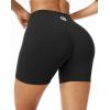 imageNELEUS Workout ShortsLegging for Women Scrunch Seamless Soft High Waist Gym ShortsPantsQ1055 1 Pack black