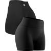 imageNELEUS Workout ShortsLegging for Women Scrunch Seamless Soft High Waist Gym ShortsPantsQ1055 1 Pack black