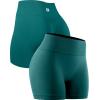 imageNELEUS Workout ShortsLegging for Women Scrunch Seamless Soft High Waist Gym ShortsPantsQ1055 1 Pack deep Green