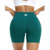 imageNELEUS Workout ShortsLegging for Women Scrunch Seamless Soft High Waist Gym ShortsPantsQ1055 1 Pack deep Green